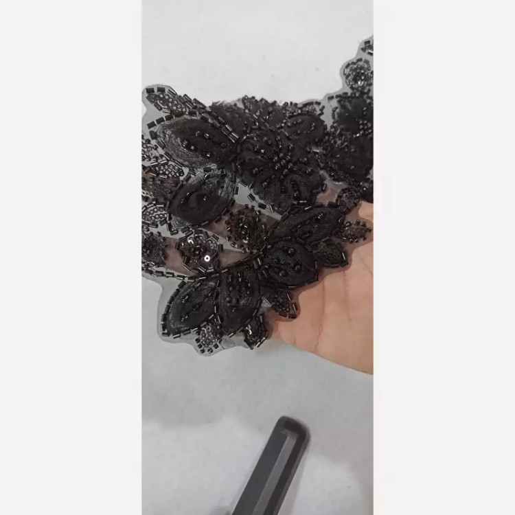 نوار خرجکار منجوق دوزی پهن