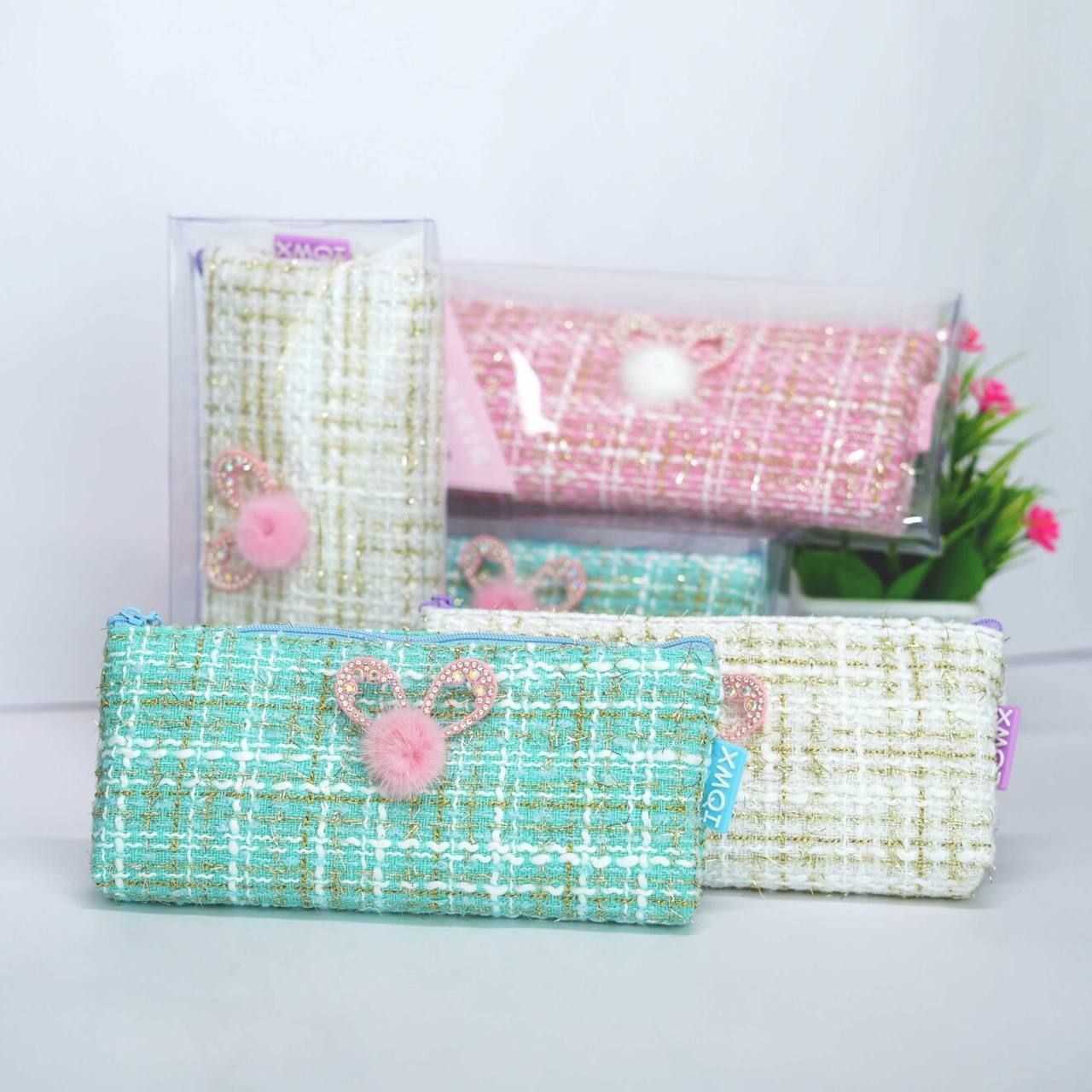 جامدادی تک زیپ  توری لمه ای