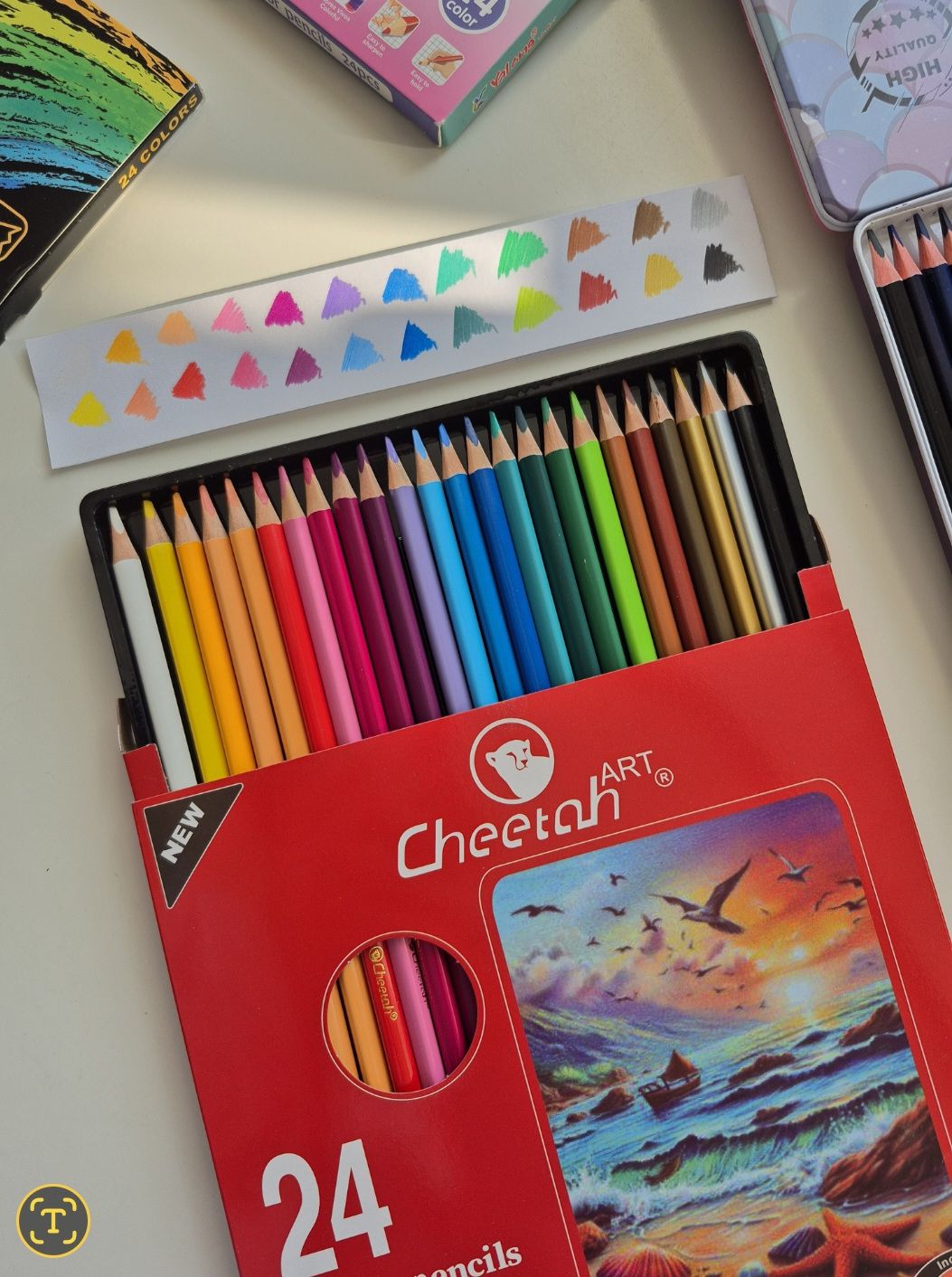مداد رنگی 24 تایی چیتا cheetah
