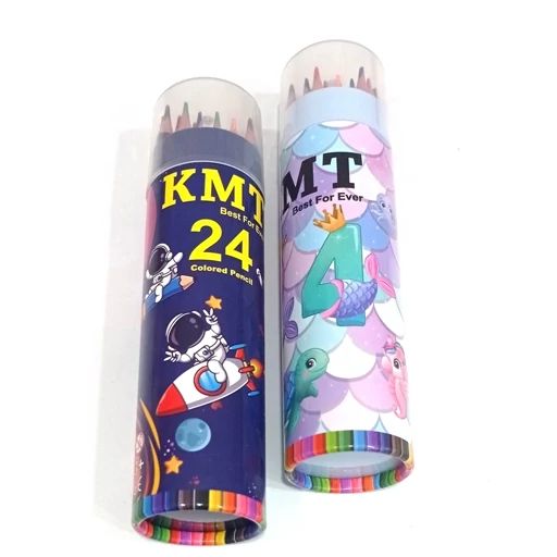 مداد رنگی استوانه ای ۲۴ تاییkmt