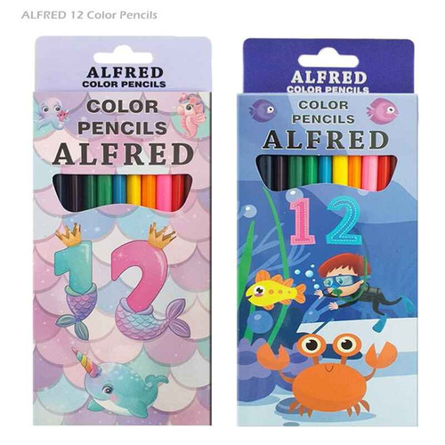 مداد رنگی۱۲ رنگ آلفرد alfred