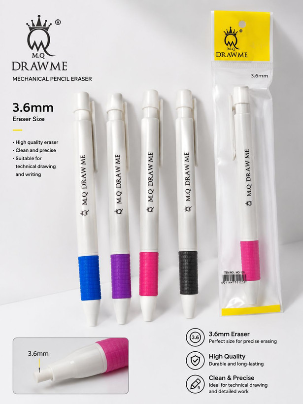 پاککن اتودی 3.6 میلیمتری MQ DRAW ME پاککن فشاری طراحی و نقشهکشی