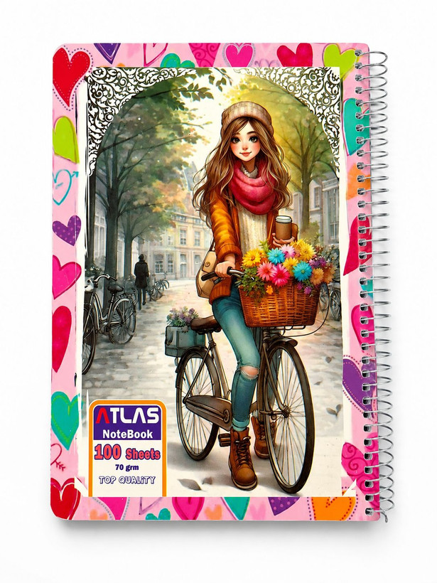 دفتر 100 برگ طلقی کلاسیک کاغذ 70 گرم