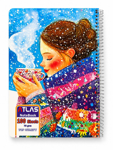 دفتر 100 برگ طلقی کلاسیک کاغذ 70 گرم
